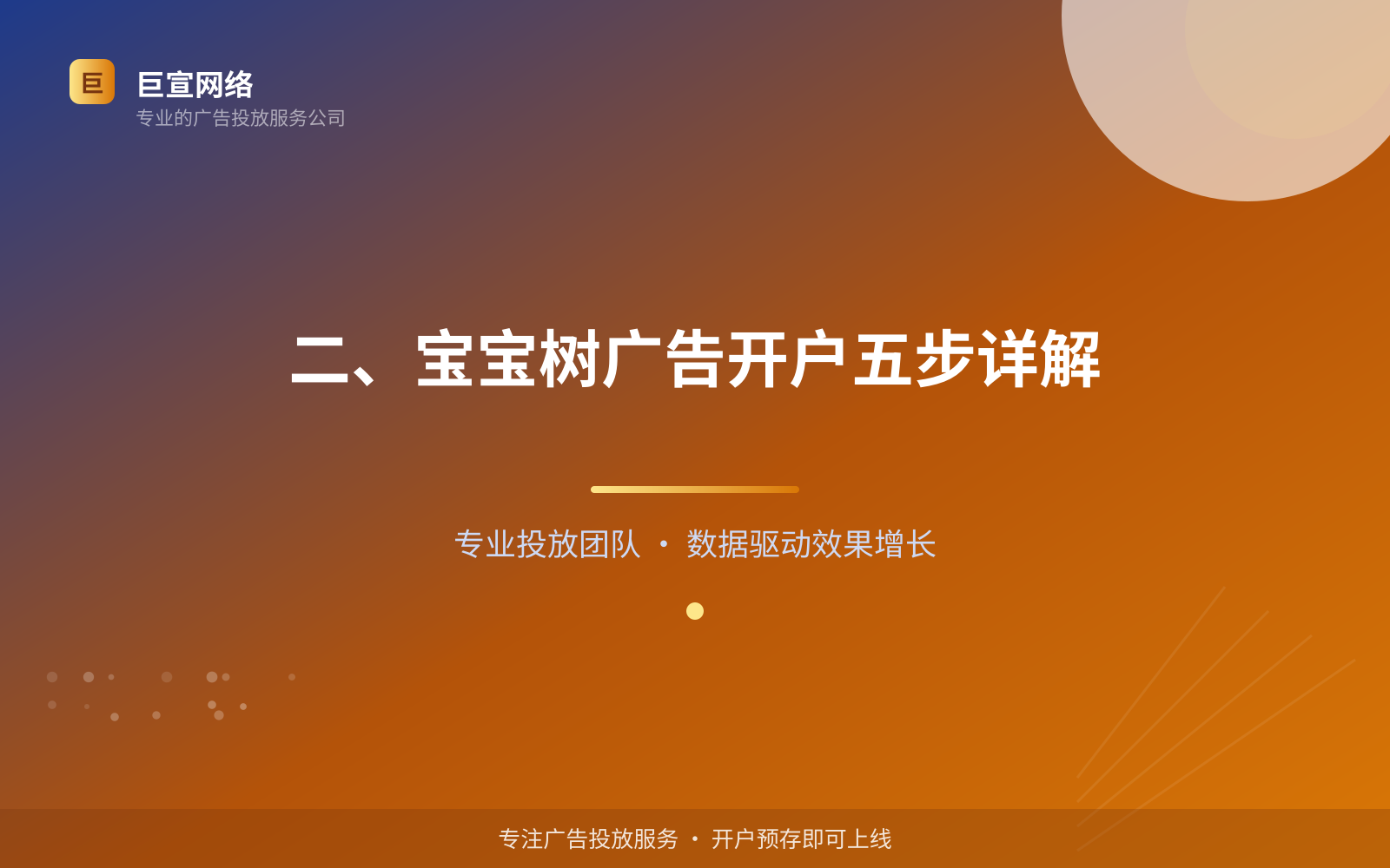 二、宝宝树广告开户五步详解（投放方式对比）