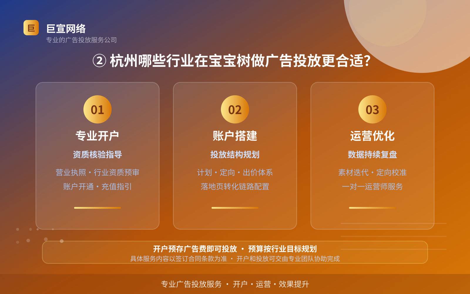 ② 杭州哪些行业在宝宝树做广告投放更合适?(服务内容介绍) ② 杭州哪些行业在宝宝树做广告投放更合适?(服务内容介绍)
