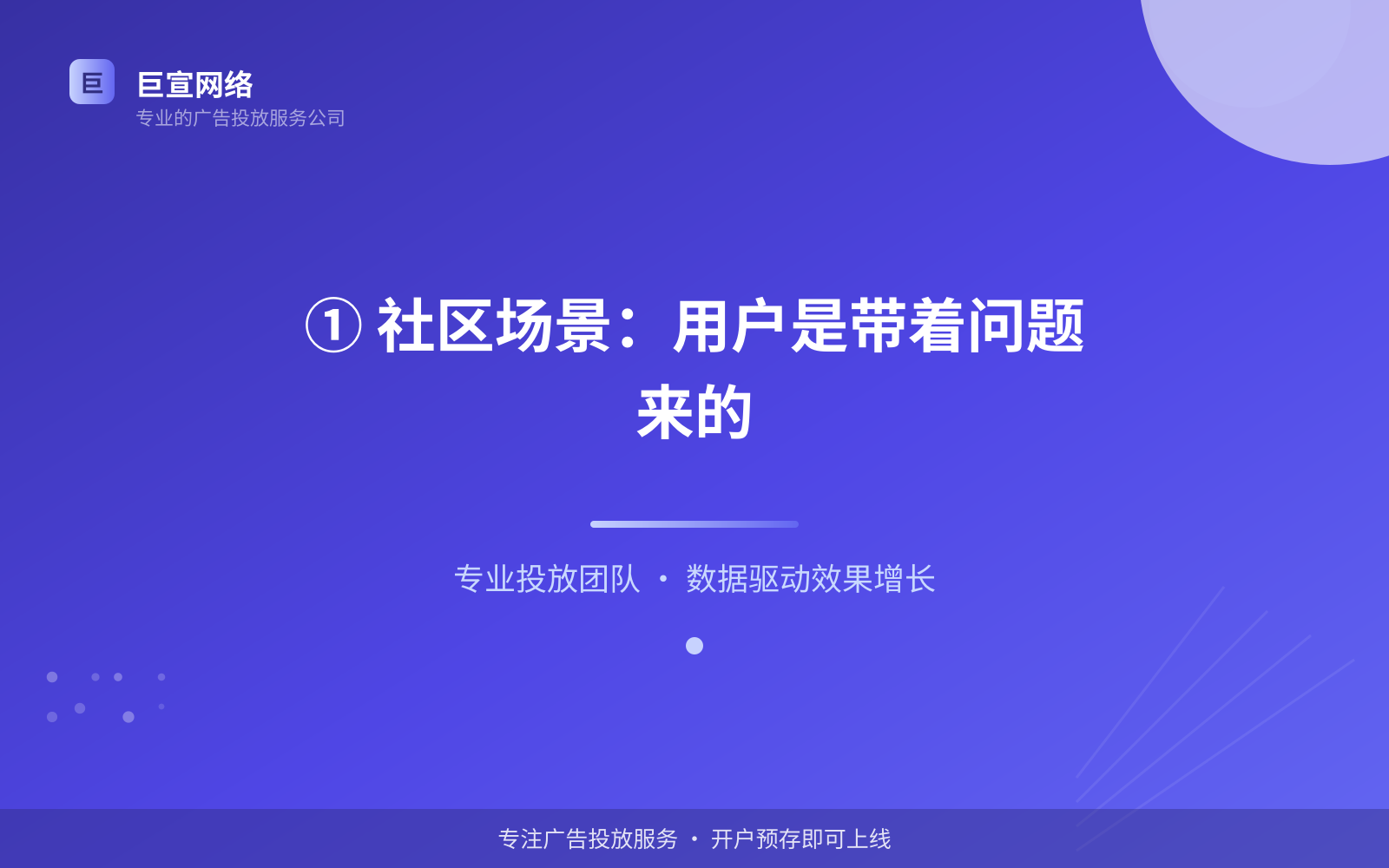 ① 社区场景:用户是带着问题来的(费用与预算参考) ① 社区场景:用户是带着问题来的(费用与预算参考)