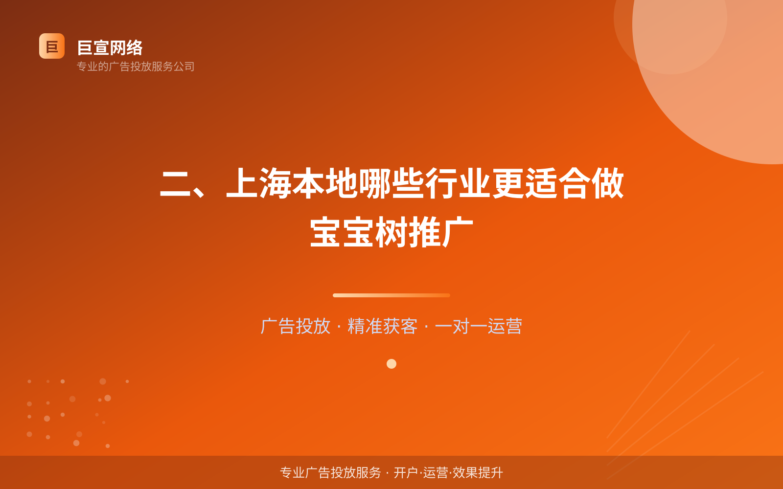 二、上海本地哪些行业更适合做宝宝树推广(投放方式对比) 二、上海本地哪些行业更适合做宝宝树推广(投放方式对比)