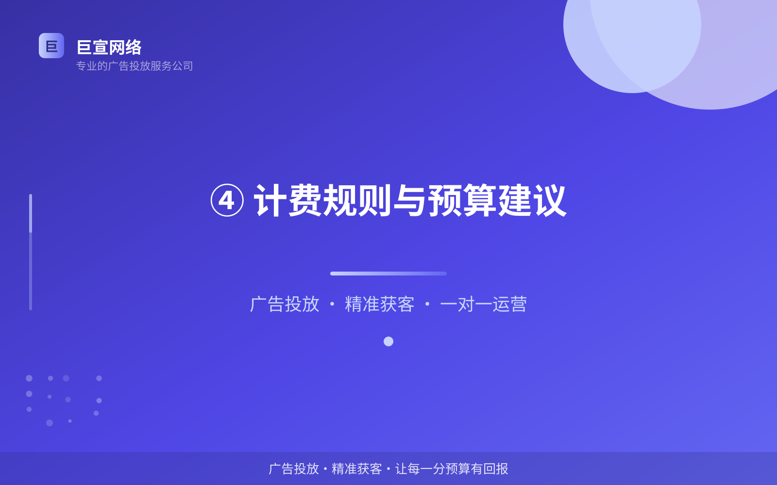 ④ 计费规则与预算建议（效果数据维度）